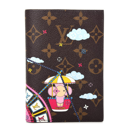 Louis Vuitton Monogram 2020 Christmas Animation Big Wheel Passport Cover Rose Ballerine 1 of 7