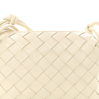 Bottega Veneta Nappa Intrecciato Metallic Knot Mini Loop Camera Bag Bone 7 of 9