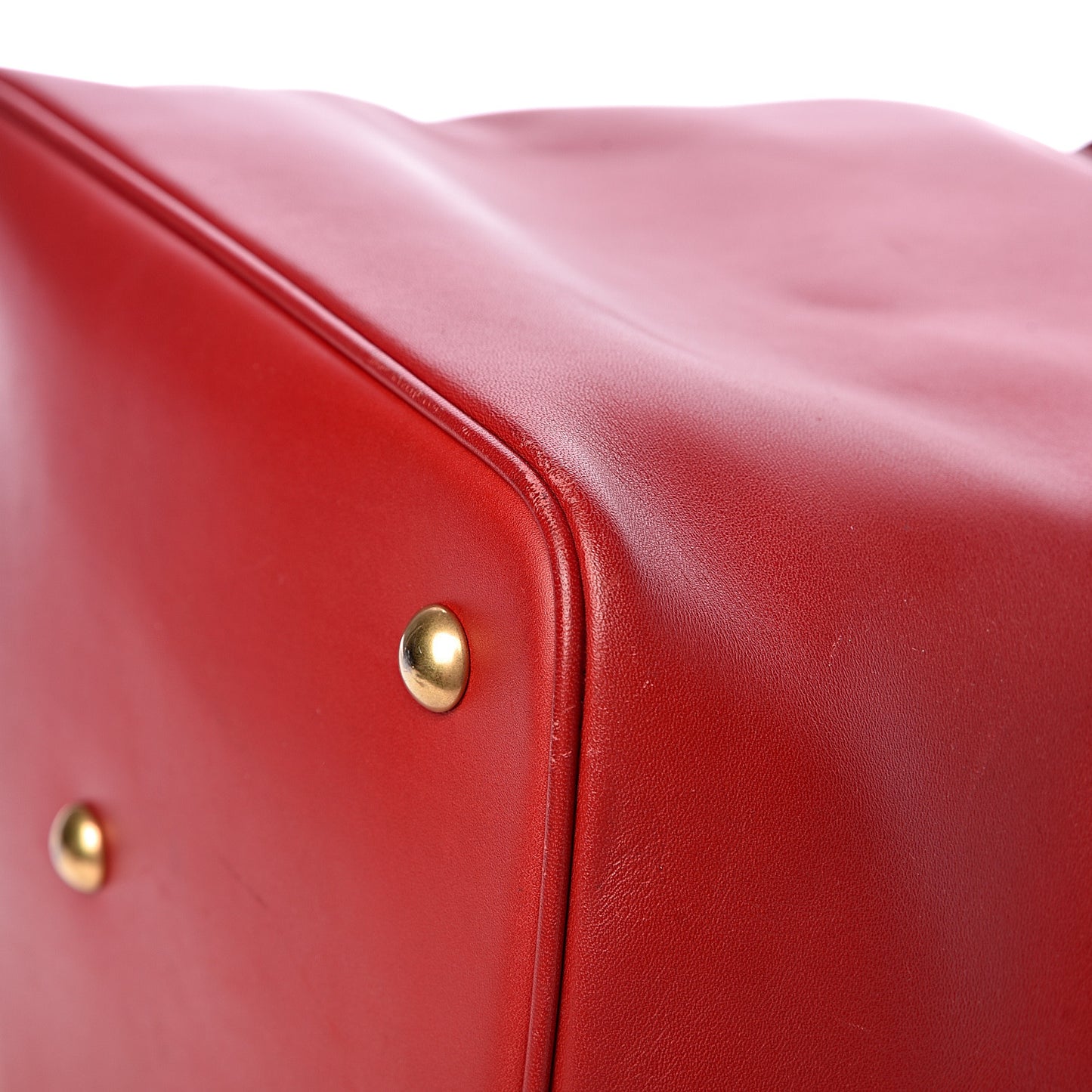 Calfskin Large Emmanuelle Bucket Bag Lipstick Red