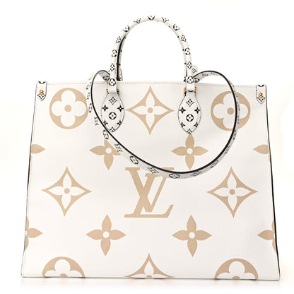 Louis Vuitton Monogram Giant Onthego GM Kaki Beige 1 of 10
