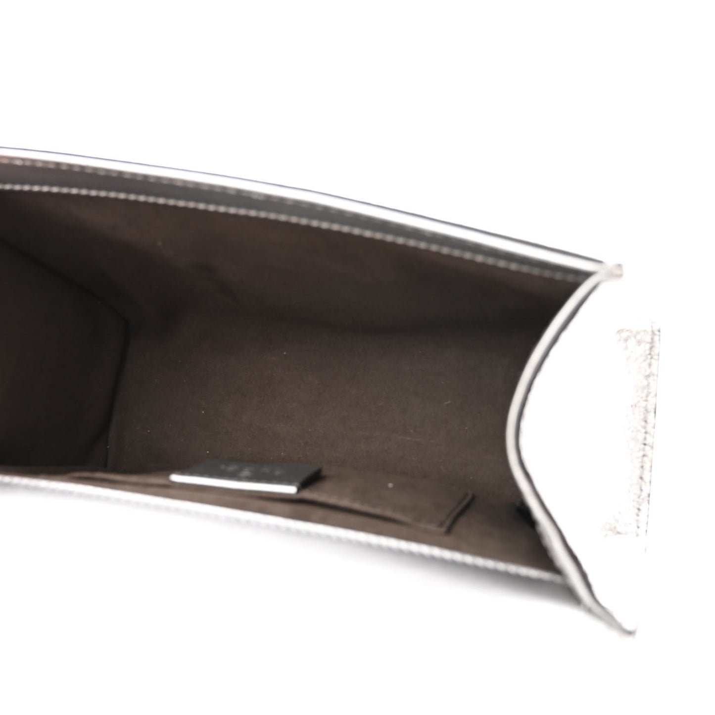 Galassia Small Padlock Shoulder Bag Argento