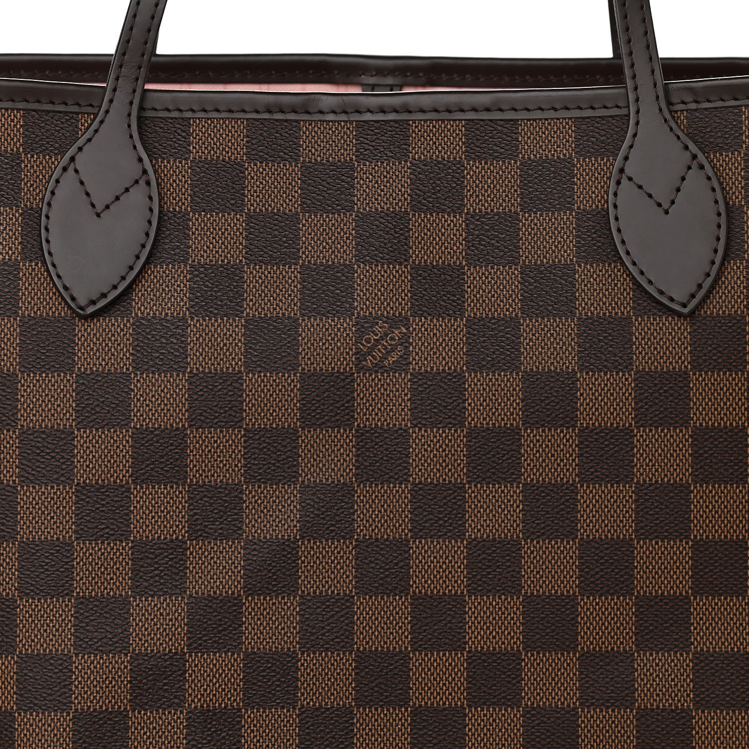 Louis Vuitton Damier Ebene Neo Neverfull MM Rose Ballerine 8 of 10