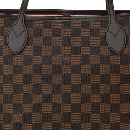 Louis Vuitton Damier Ebene Neo Neverfull MM Rose Ballerine 8 of 10
