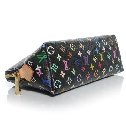 Louis Vuitton Monogram Multicolor Cosmetic Pouch Black Grenade 3 of 6