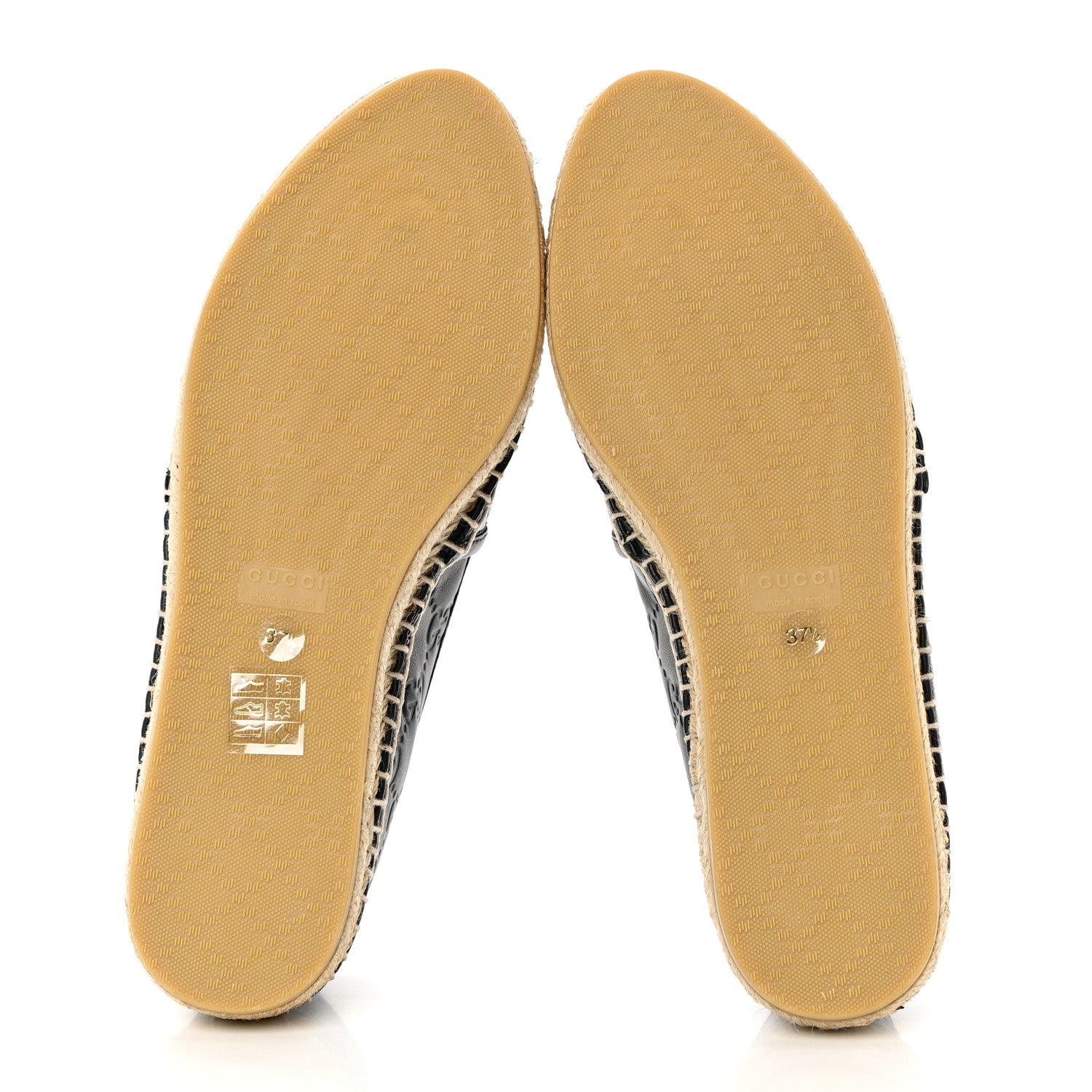 Gucci Guccissima Signature Espadrilles 37.5 Black 5 of 11