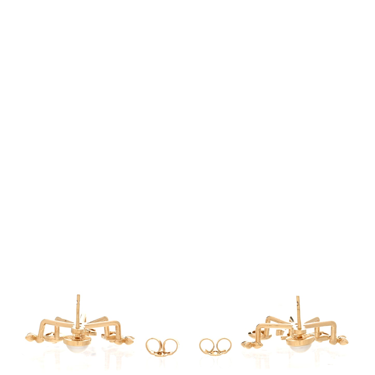 Metal Cruiser Earrings Gold
