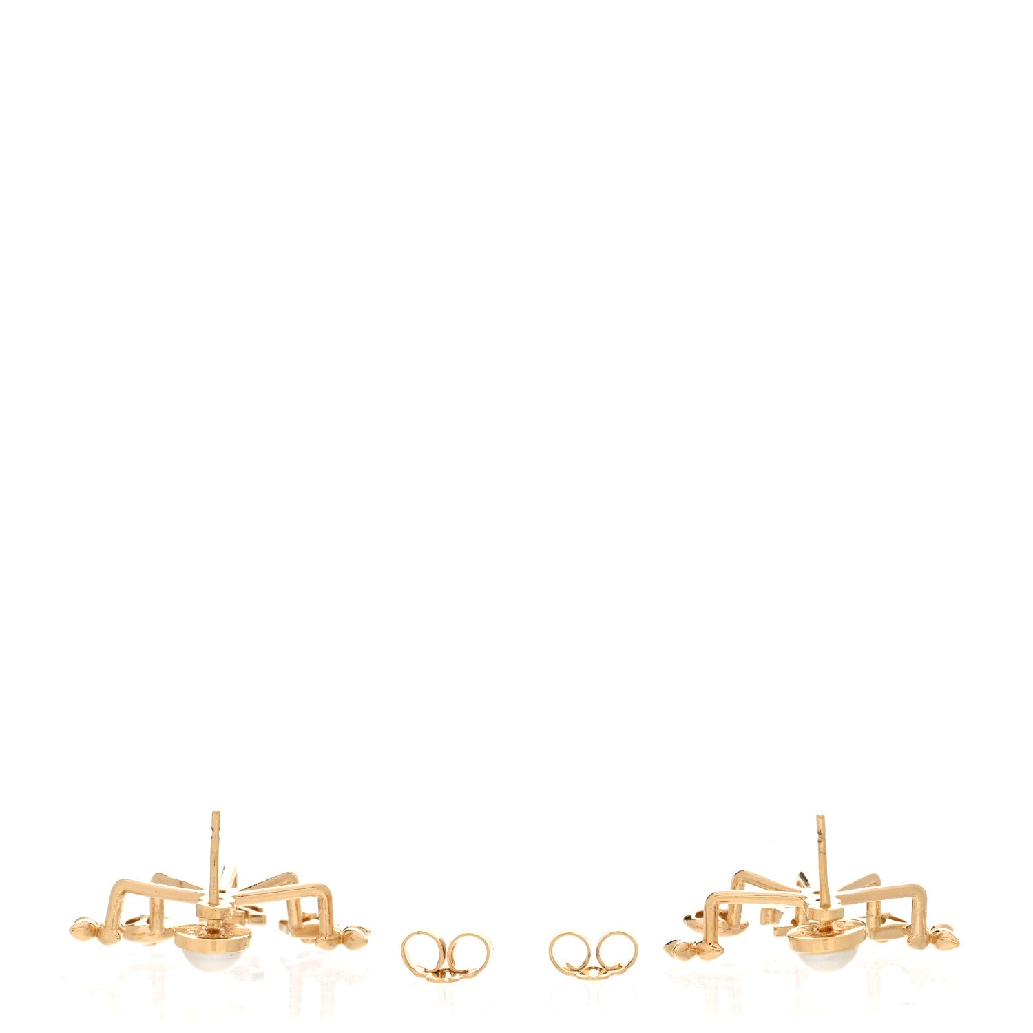 Louis Vuitton Metal Cruiser Earrings Gold 3 of 5