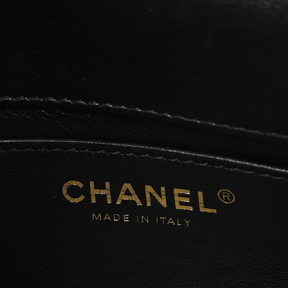 Chanel Lambskin Quilted Small Chain Rows Flap Black 7 of 11
