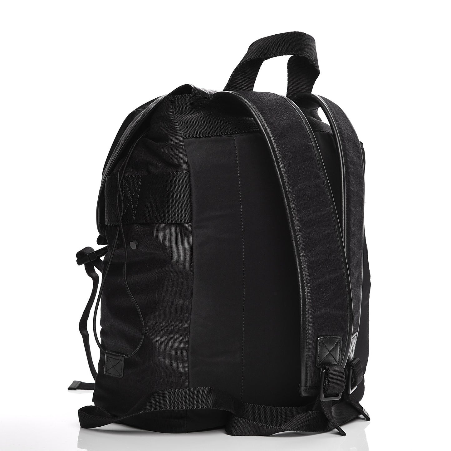 Calfskin Paper Style Backpack Black