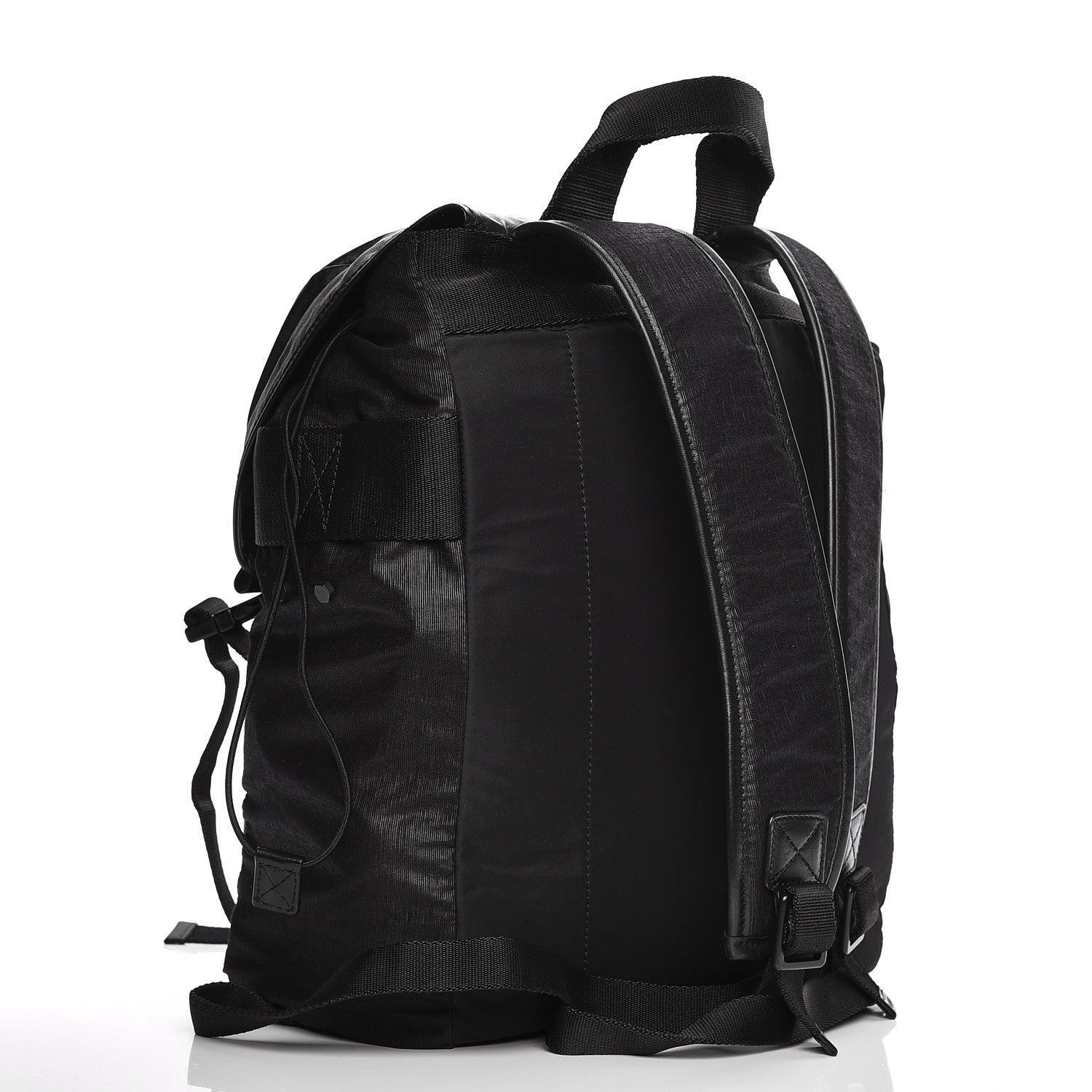 Lanvin Calfskin Paper Style Backpack Black 3 of 8