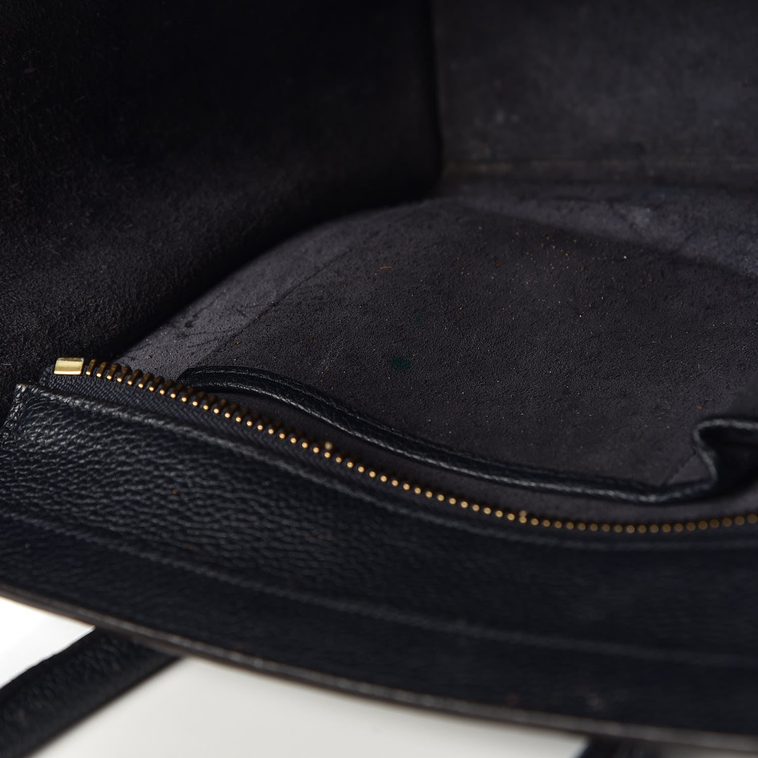 Celine Drummed Calfskin Micro Luggage Black 19 of 31