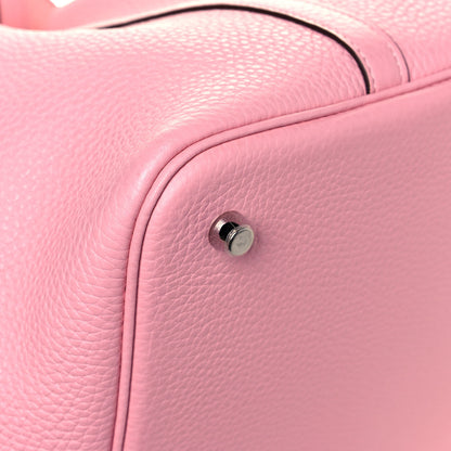 Hermes Taurillon Clemence Picotin Lock 22 MM Rose Sakura 8 of 13