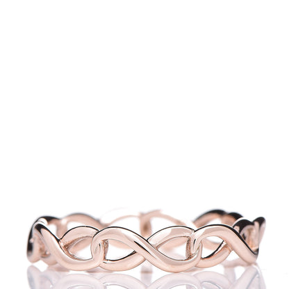 Tiffany 18K Rose Gold Narrow Infinity Band Ring 49 4.75 3 of 4