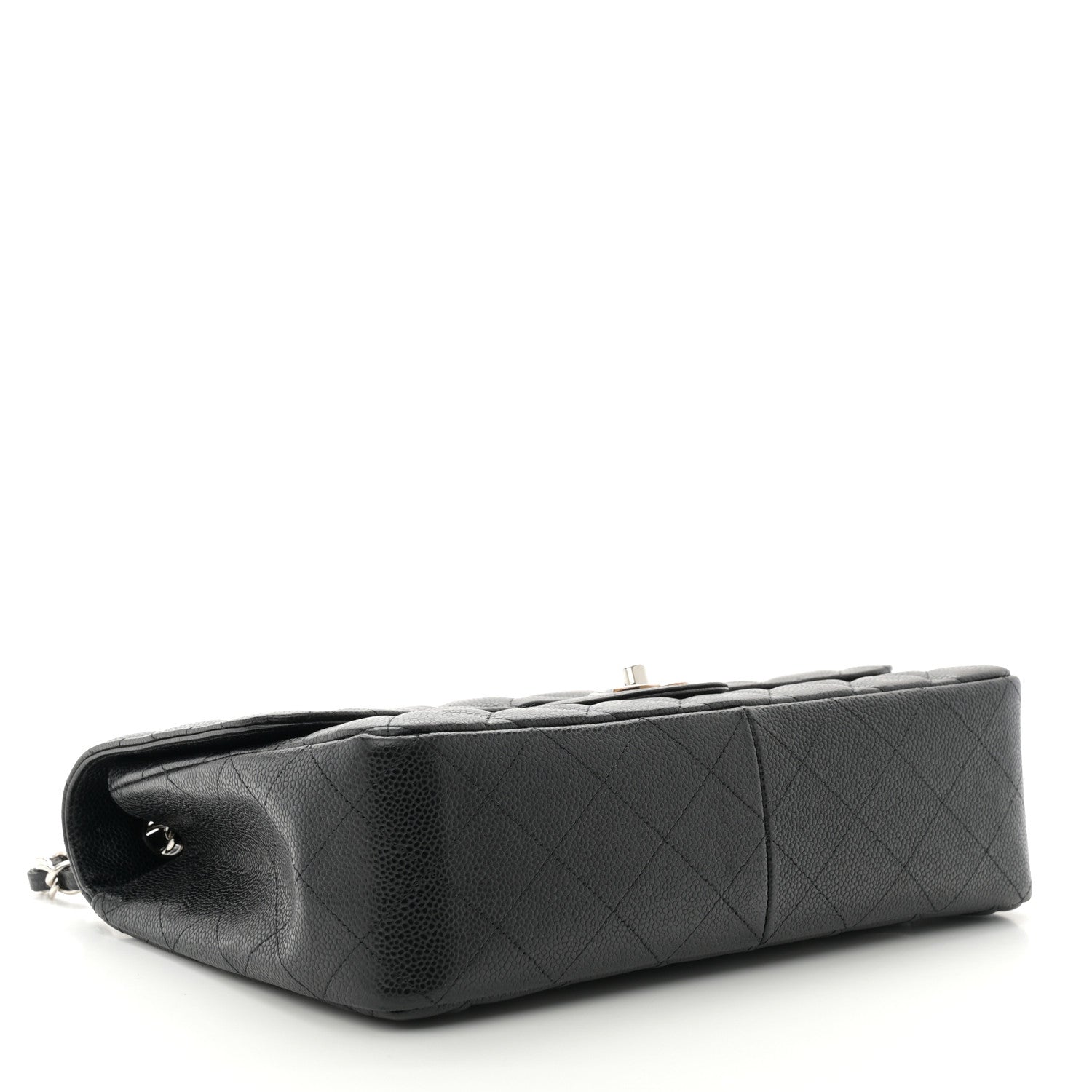 Chanel Caviar Quilted Jumbo Single Flap Black 4 of 11