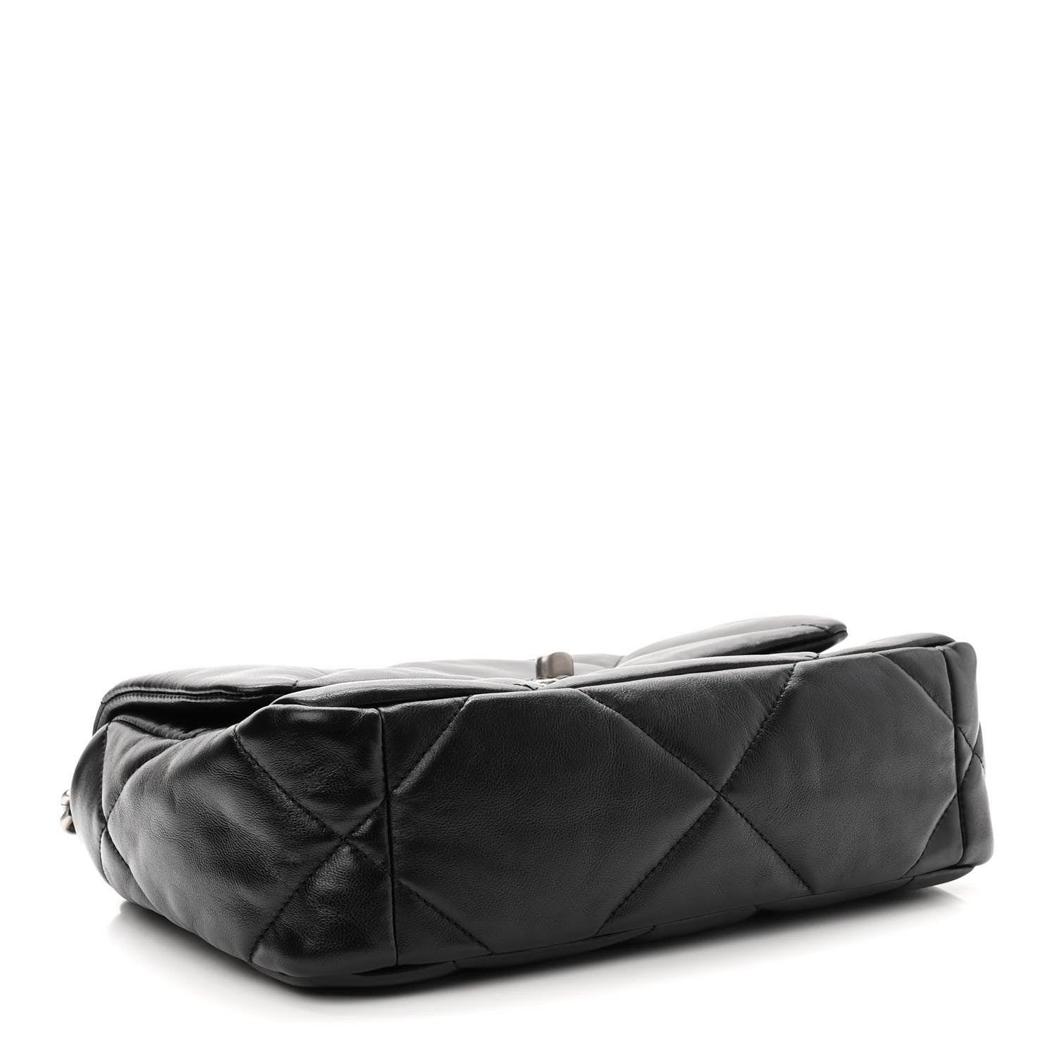 Chanel Lambskin Quilted Medium Chanel 19 Flap Black 4 of 11