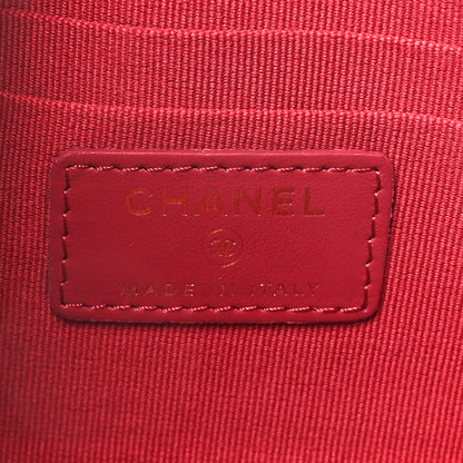 Chanel Lambskin Quilted Small Chanel 19 Pouch Black 6 of 8