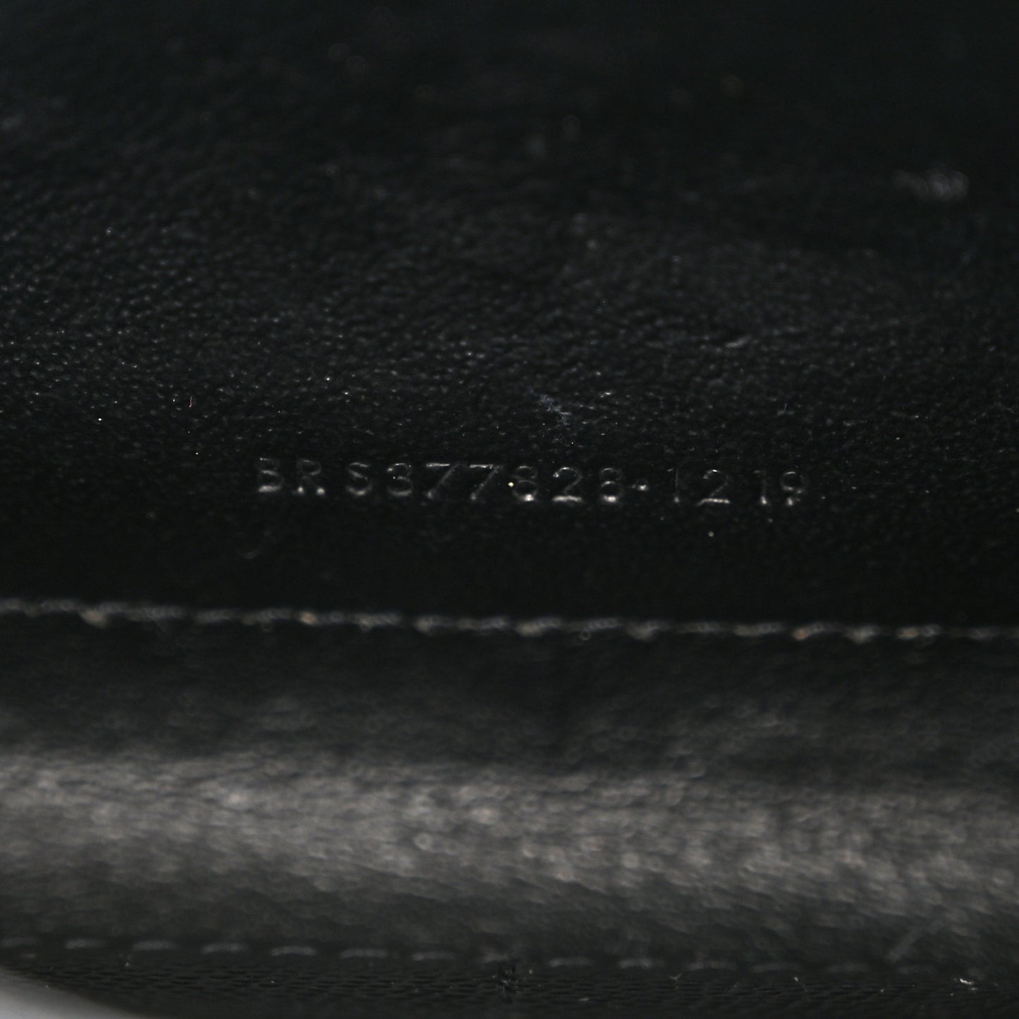 Grain De Poudre Matelasse Chevron Monogram Chain Wallet Black
