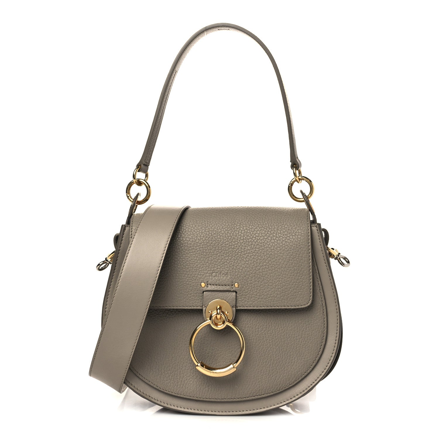 Chloe Calfskin Large Tess Bag Motty Grey 1 of 5