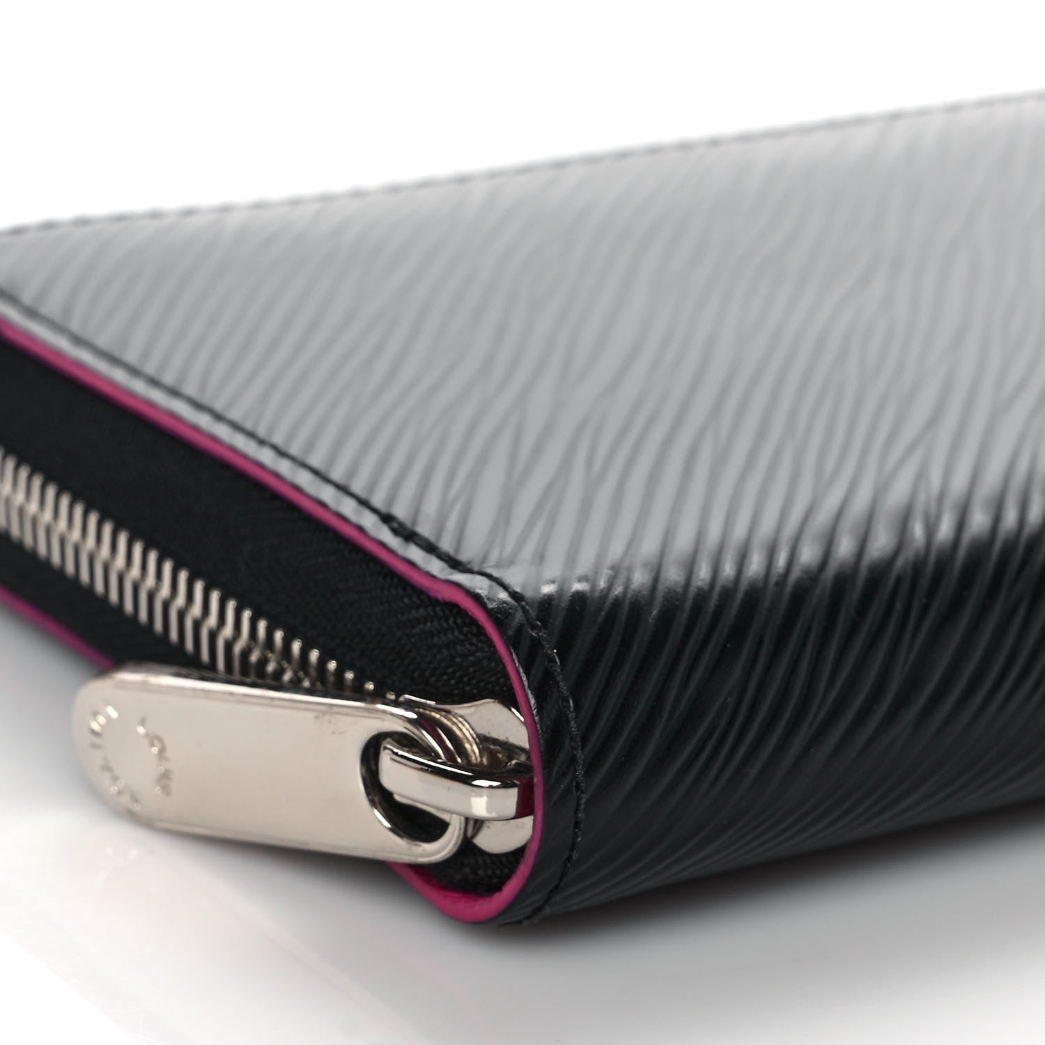 Louis Vuitton Epi Zippy Wallet Black Hot Pink 7 of 11