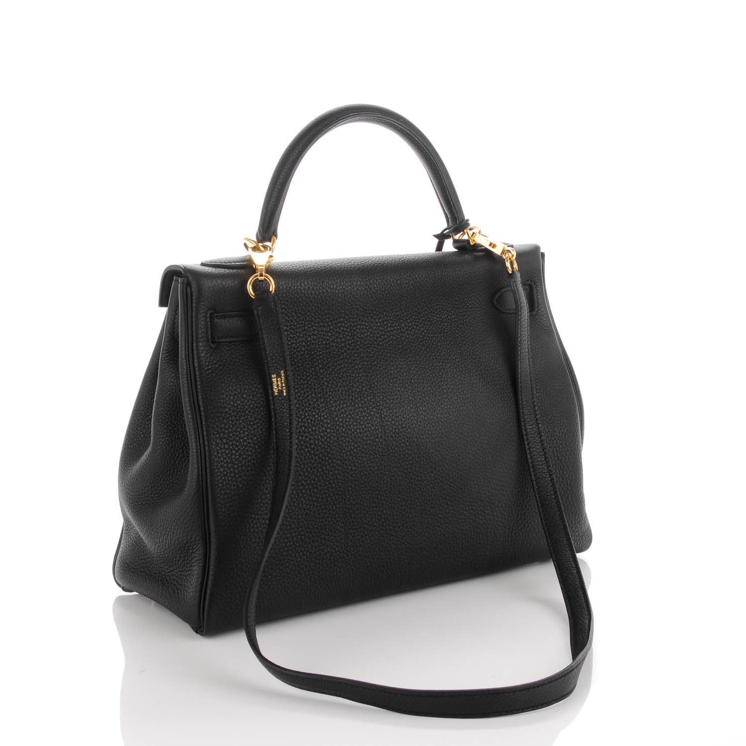 Hermes Togo Kelly Retourne 32 Black 3 of 22