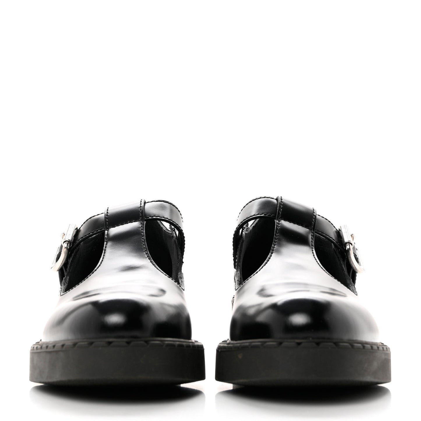 Spazzolato Mary Jane T Strap 40mm Loafers 38 Black