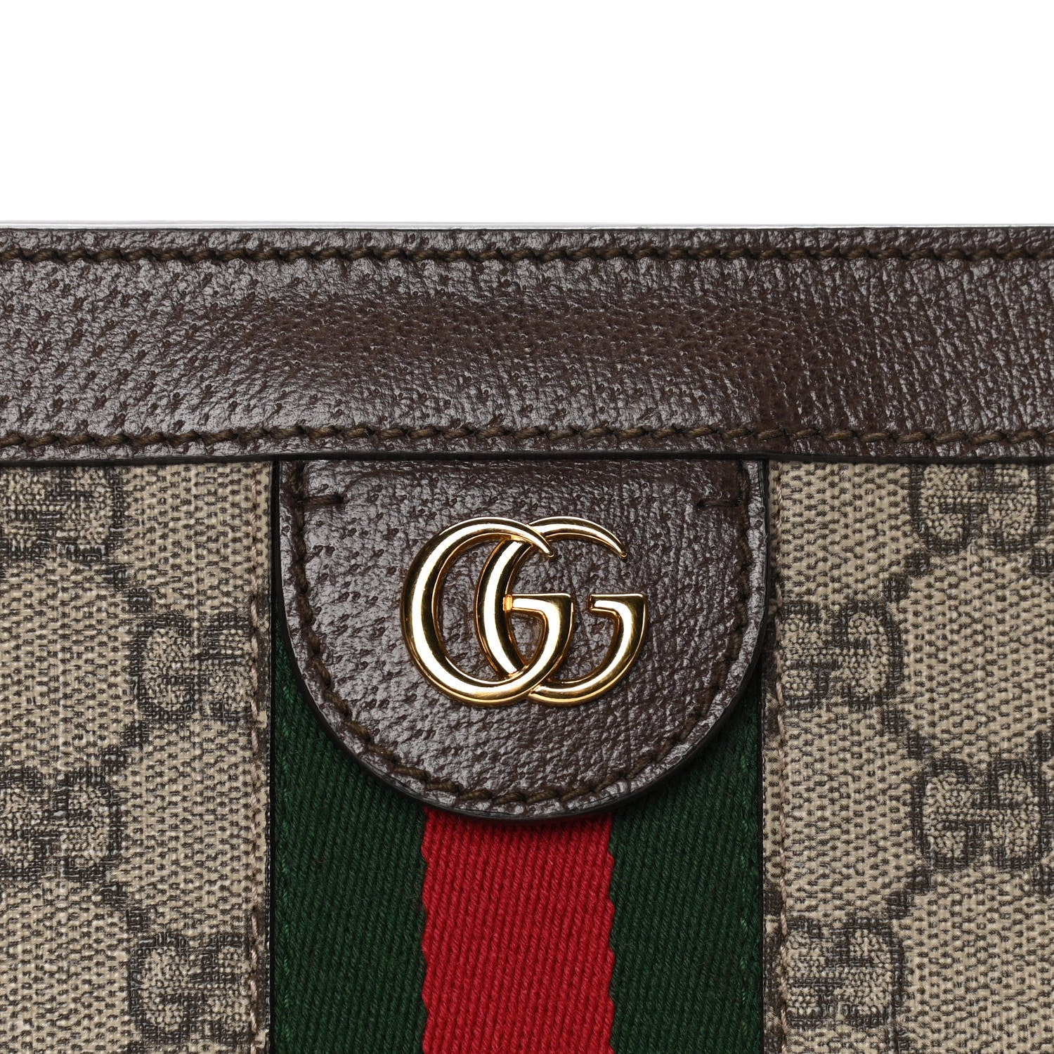 Gucci GG Supreme Monogram Web Small Ophidia Chain Shoulder Bag Brown 6 of 10