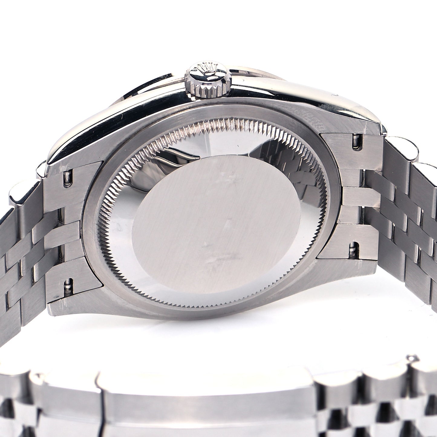 Stainless Steel 18K White Gold Diamond 36mm Oyster Perpetual Datejust Watch Black 126284RBR