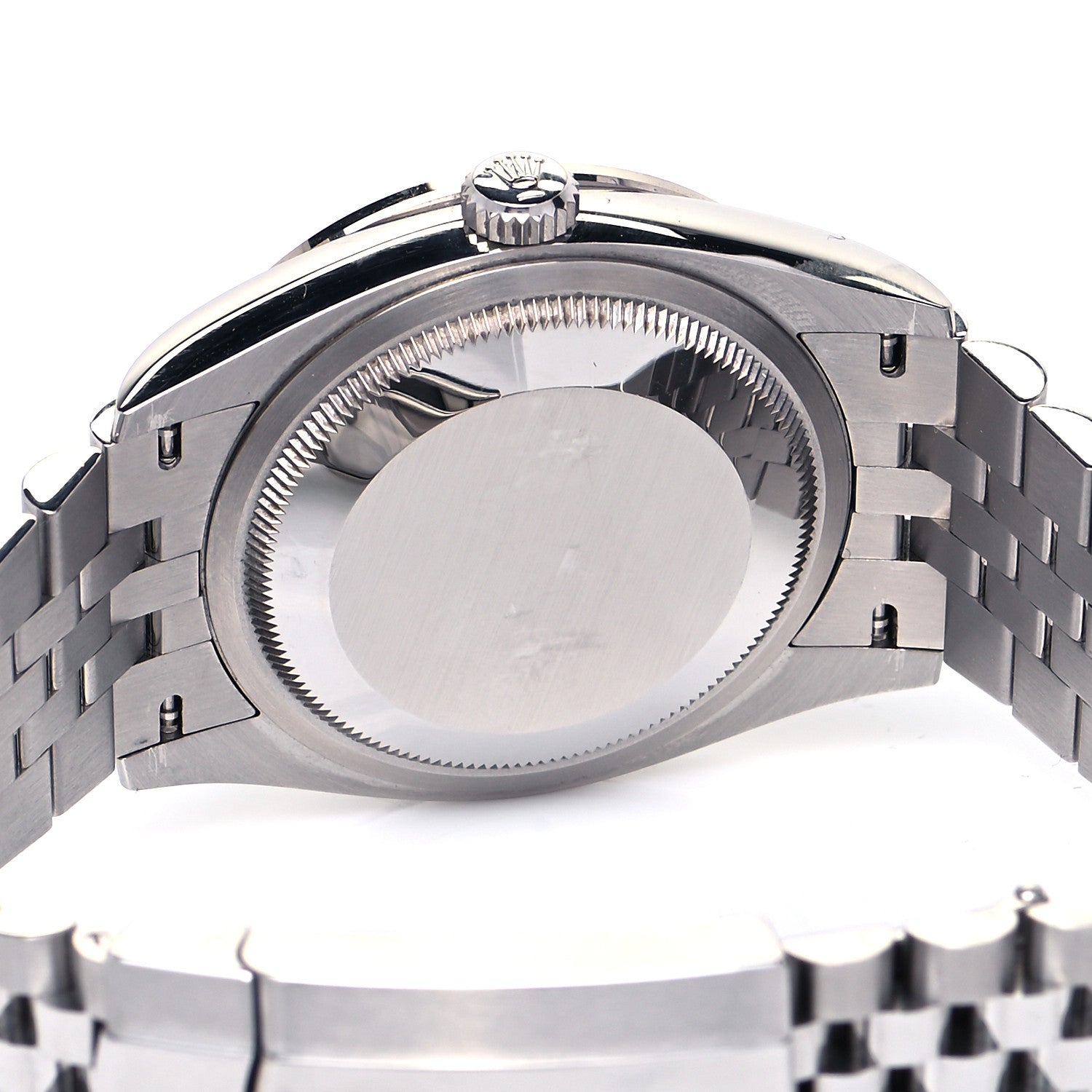 Rolex Stainless Steel 18K White Gold Diamond 36mm Oyster Perpetual Datejust Watch Black 126284RBR 4 of 5