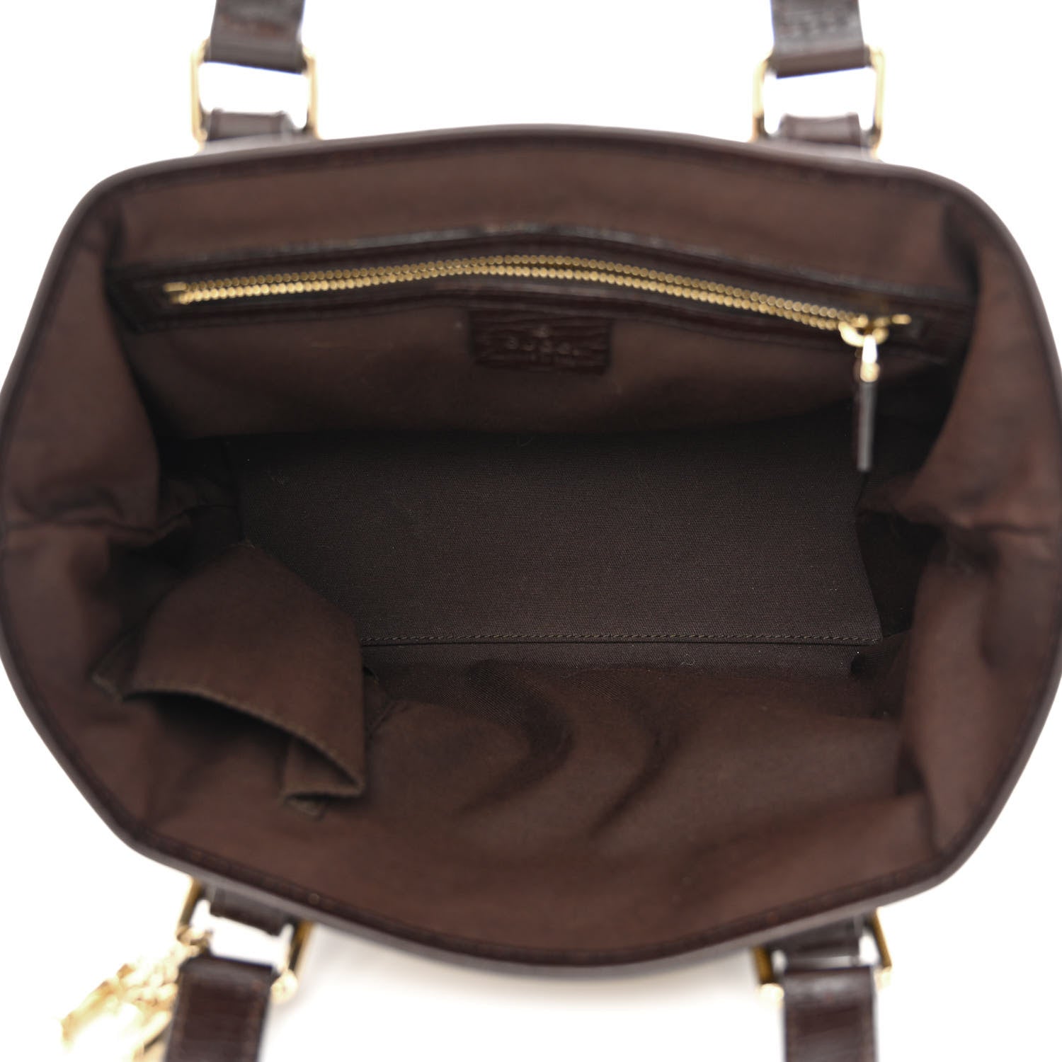 Gucci Monogram Small Jolicoeur Tote Dark Brown 5 of 11