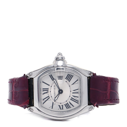 Cartier Stainless Steel Alligator 31mm Roadster Quartz Watch Red 2 of 5