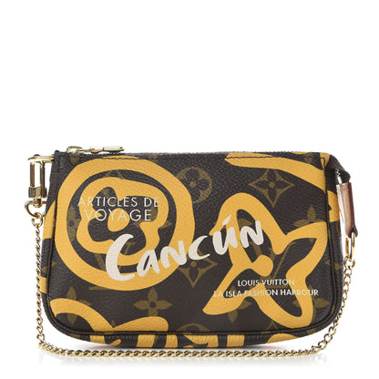 Louis Vuitton Monogram Tahitienne Cancun Mini Pochette Accessories 1 of 8