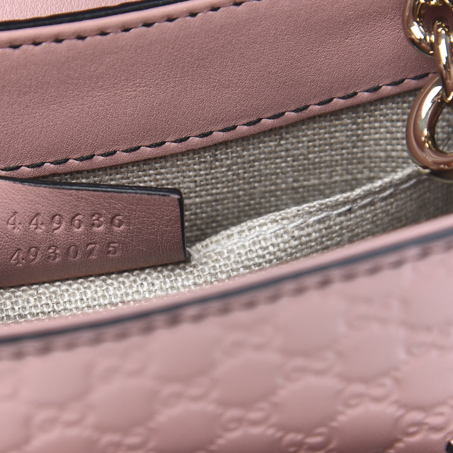Gucci Microguccissima Mini Emily Shoulder Bag Soft Pink 7 of 10