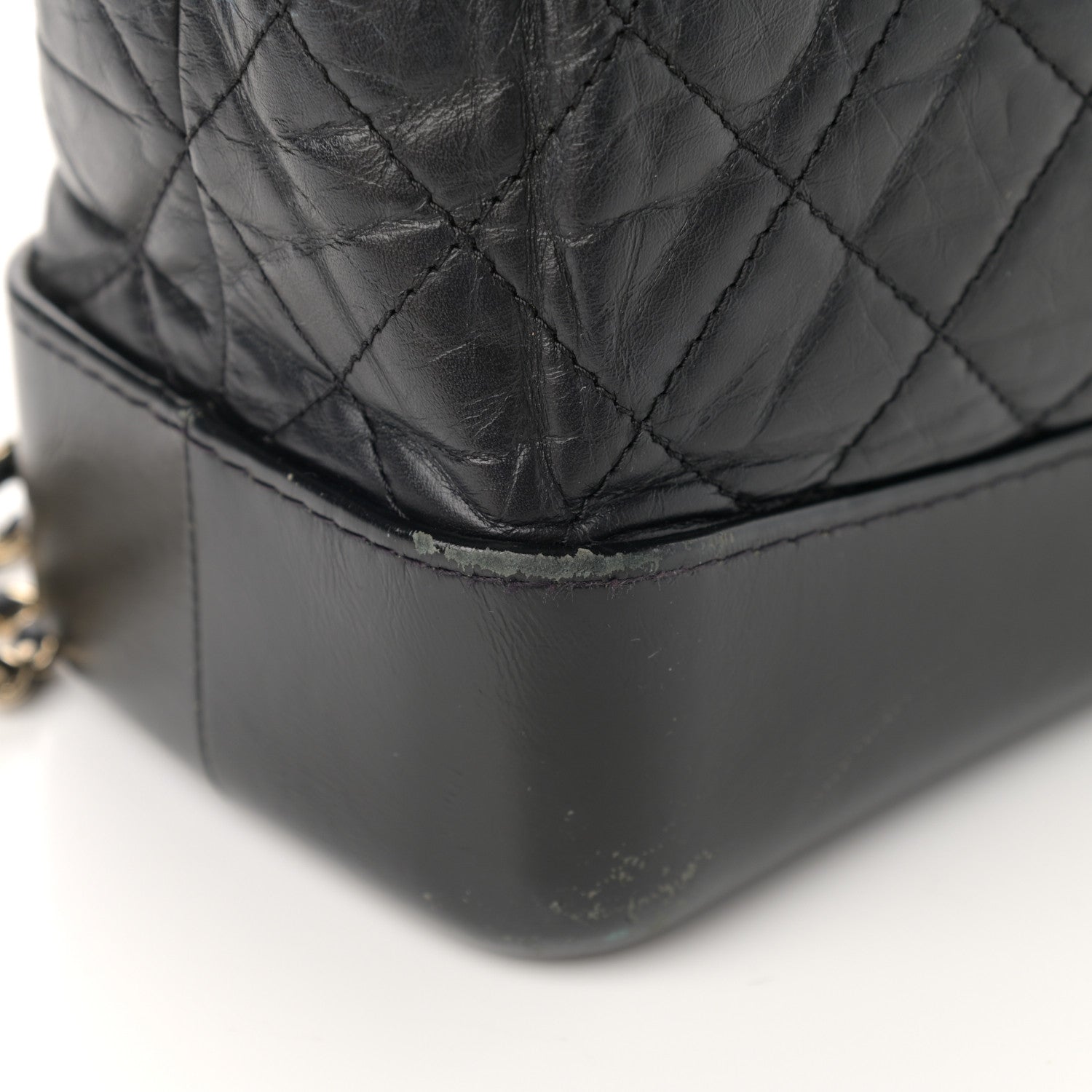 Chanel Aged Calfskin Quilted Small Gabrielle Backpack Black 15 of 19