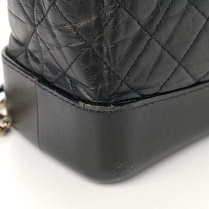 Chanel Aged Calfskin Quilted Small Gabrielle Backpack Black 15 of 19