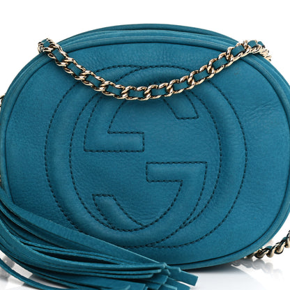 Gucci Vitello Range Mini Soho Chain Bag Deep Cobalt 24 of 31