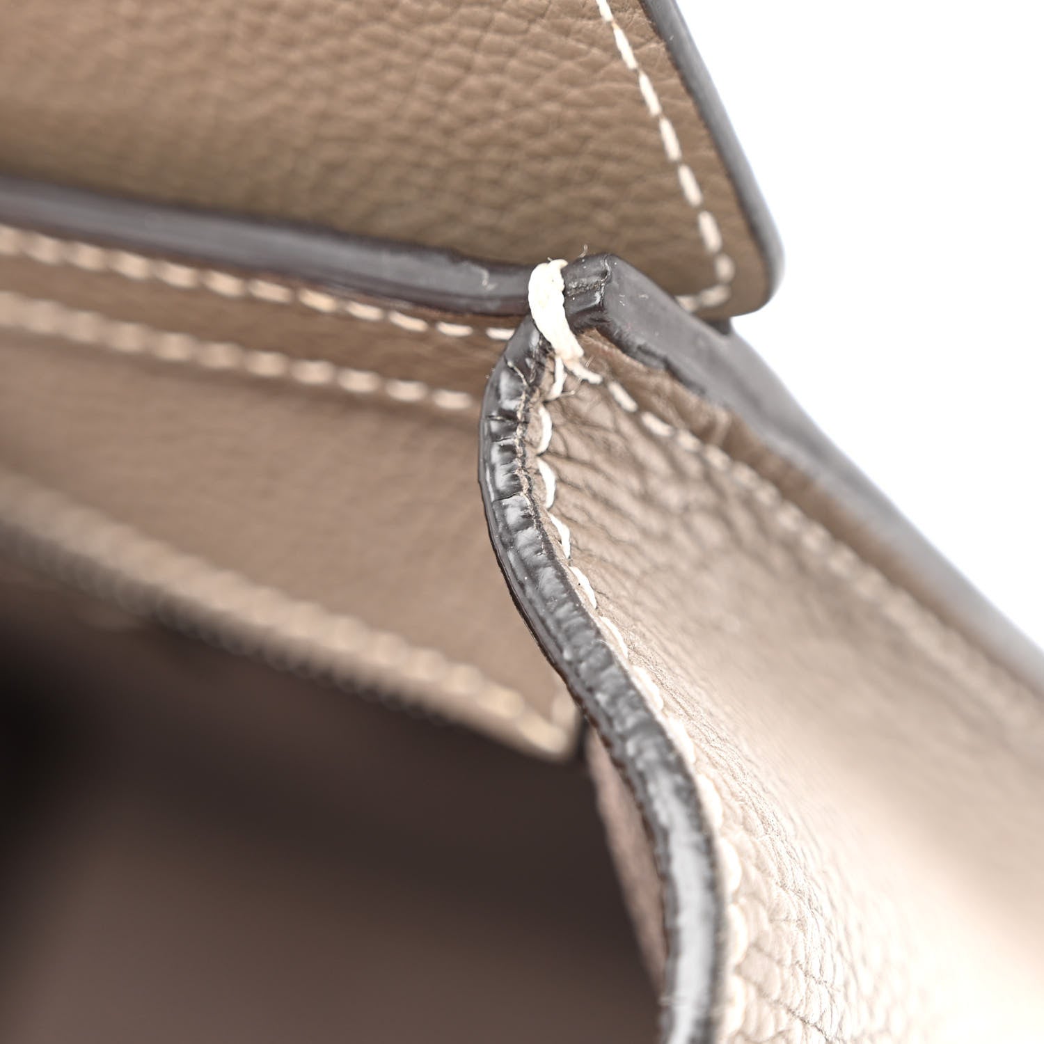 Celine Drummed Calfskin Nano Luggage Souris 14 of 16