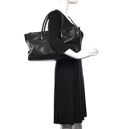 Chanel Calfskin Cerf Executive Shopper Tote Black 2 of 11