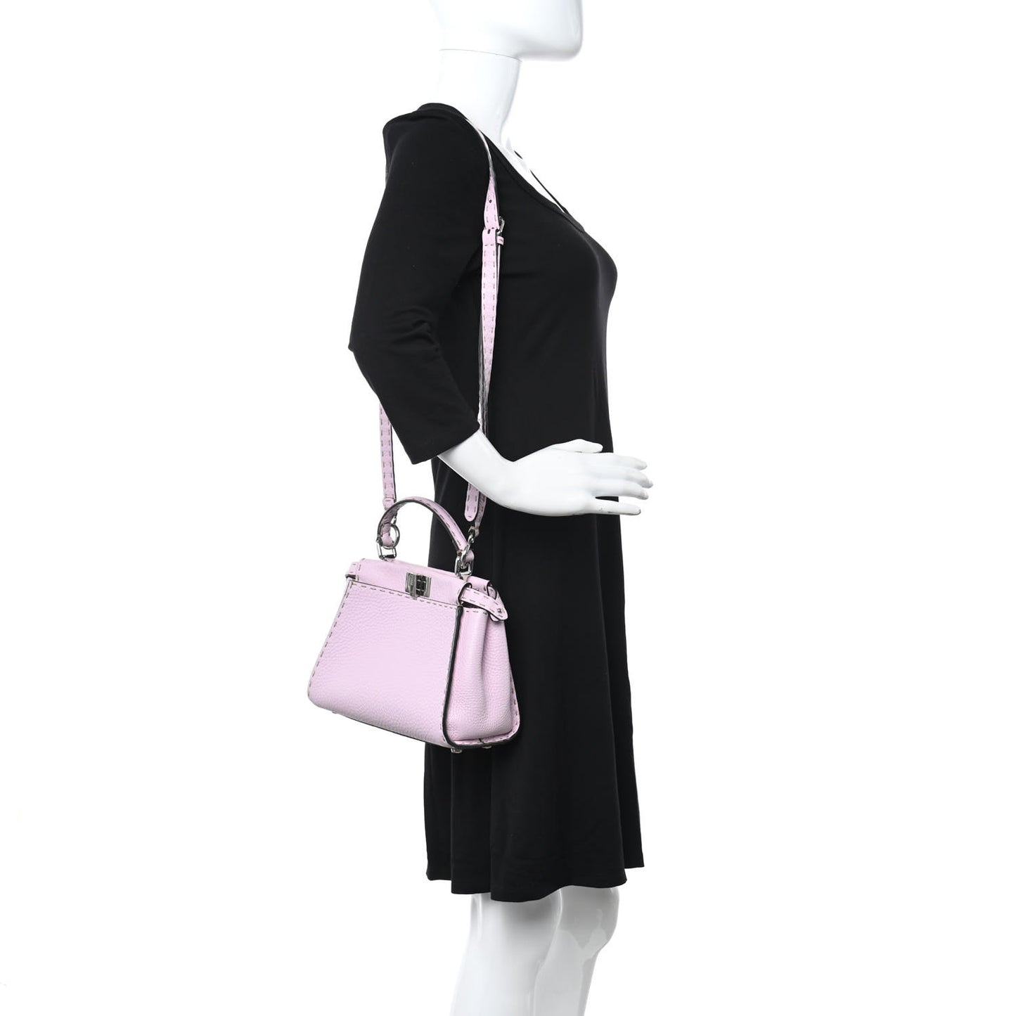 Cuoio Romano Selleria Mini Peekaboo Iconic Satchel Anemone