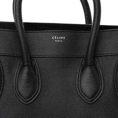 Celine Drummed Calfskin Mini Luggage Black 8 of 13