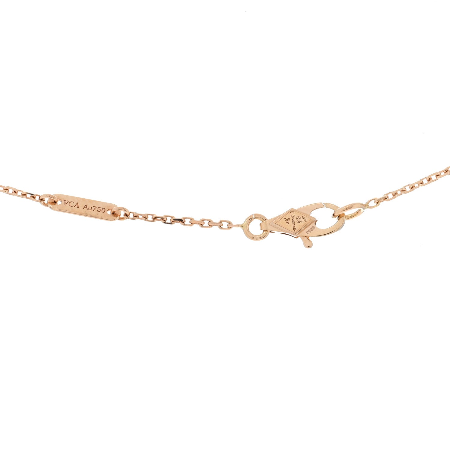 Van Cleef & Arpels 18K Rose Gold Sweet Alhambra Pendant Necklace 4 of 4