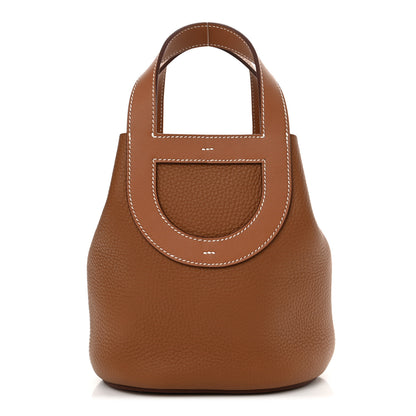 Hermes Taurillon Clemence Swift In-The-Loop 18 Bag Gold 1 of 10