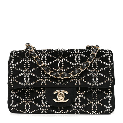 Chanel Velvet Crystal Mini Rectangular Flap Black 1 of 10