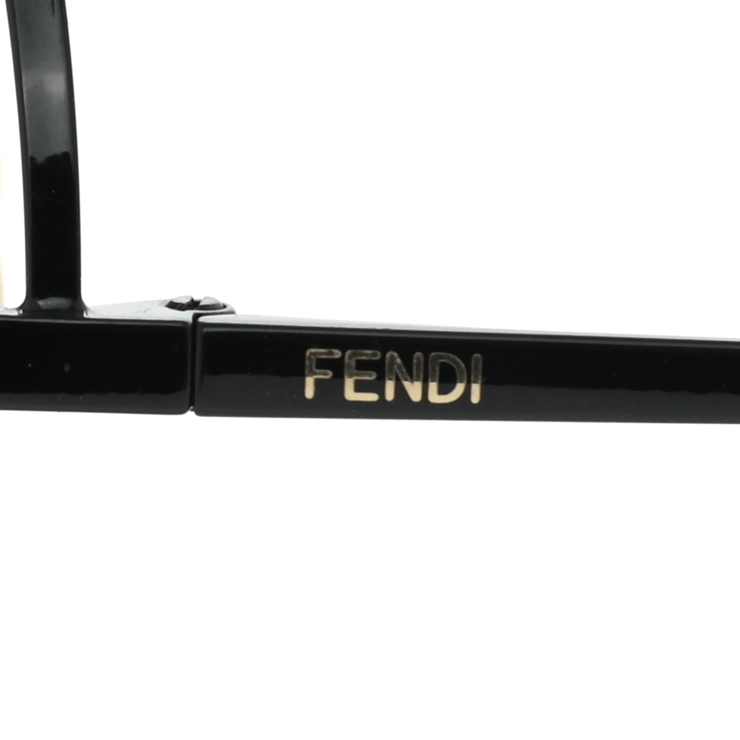 Metal F is Fendi Printed Run Away Round Frame Sunglasses FF 0343/S Black