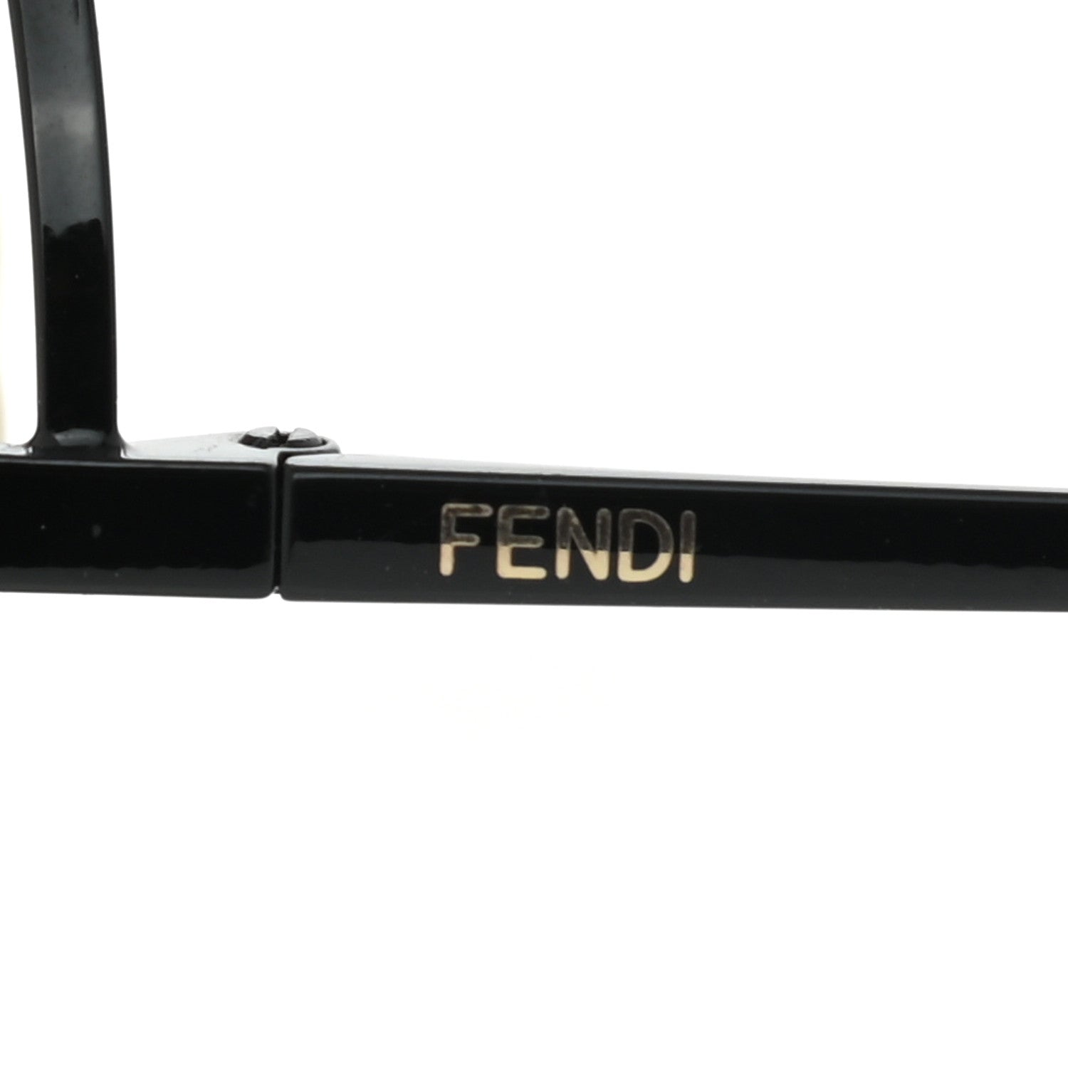 Fendi Metal F is Fendi Printed Run Away Round Frame Sunglasses FF 0343/S Black 5 of 7