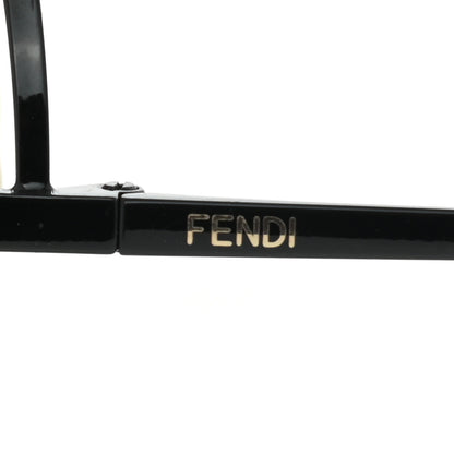 Fendi Metal F is Fendi Printed Run Away Round Frame Sunglasses FF 0343/S Black 5 of 7