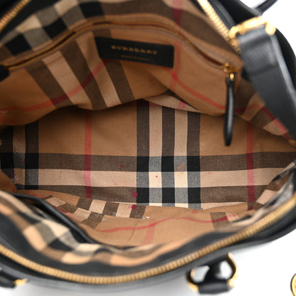 Burberry Derby Calfskin Medium Milverton Satchel Black 5 of 15