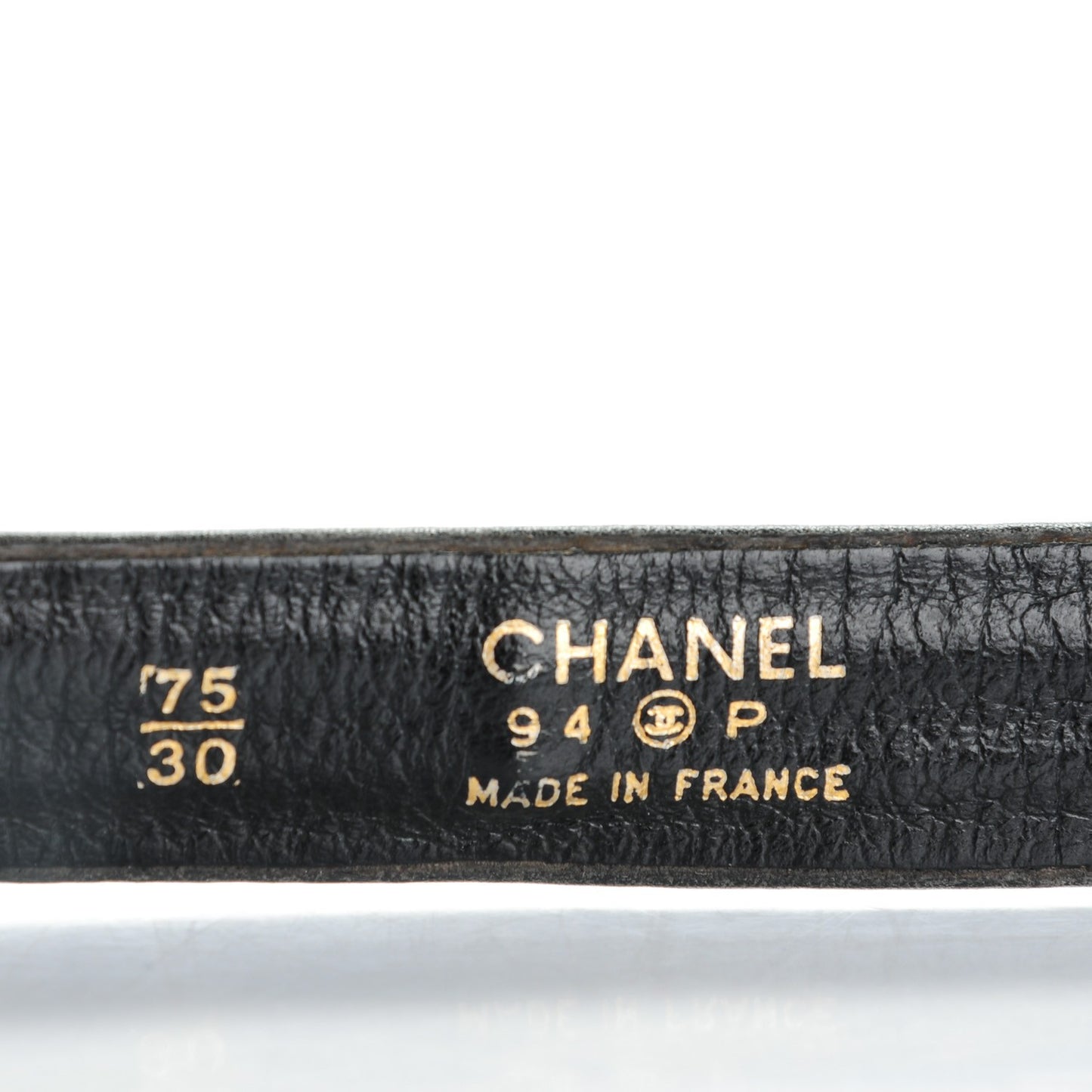 Lambskin Chain Belt 75 30 Black