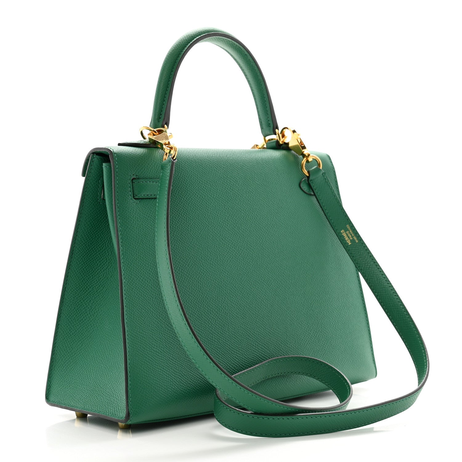 Hermes Epsom Kelly Sellier 25 Vert Vertigo 3 of 10