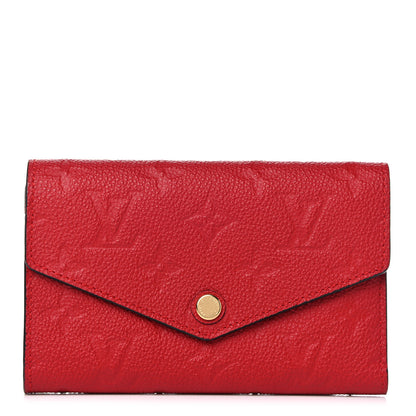 Louis Vuitton Empreinte Compact Curieuse Wallet Cherry 1 of 10