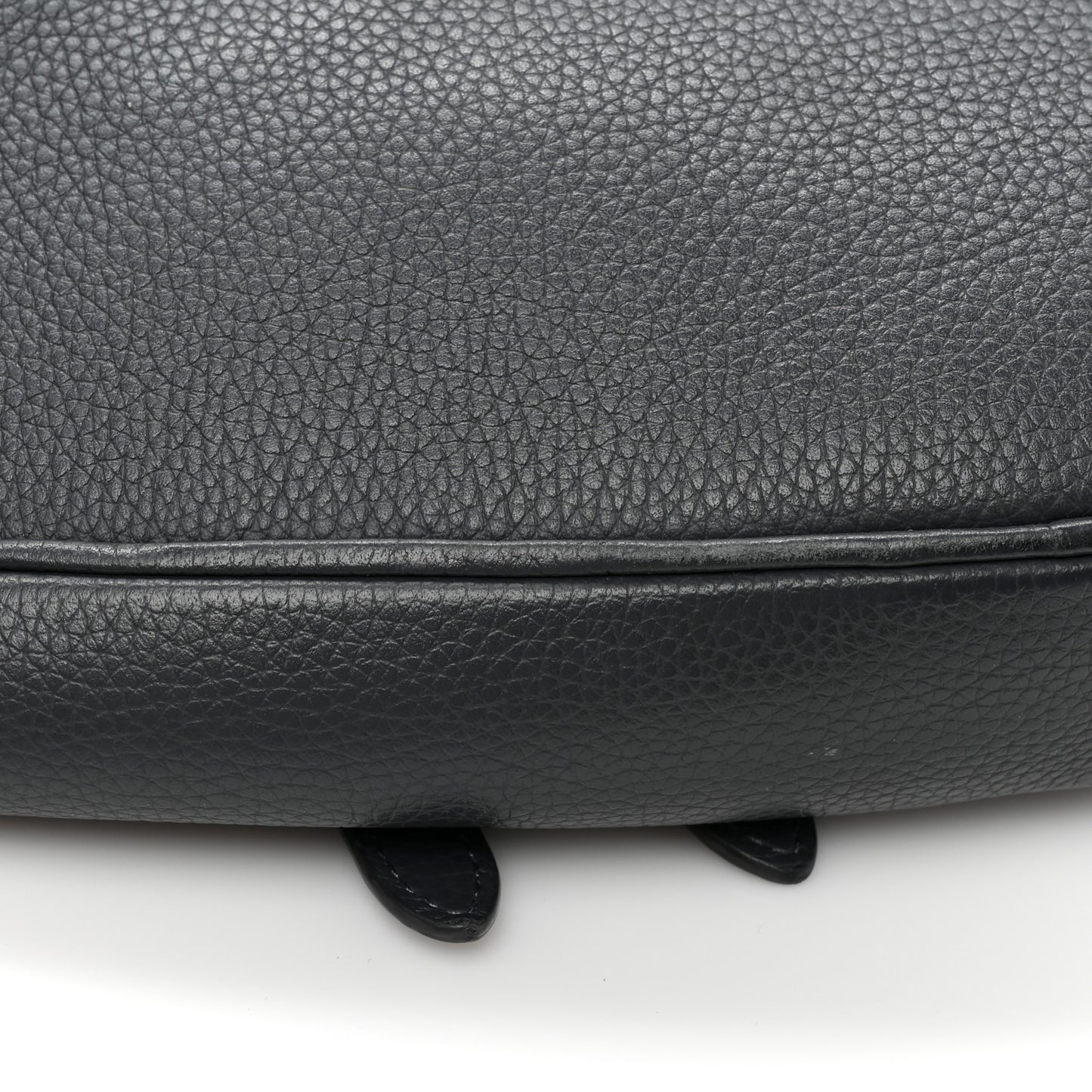 Calfskin Atelier Signature Print Mens Saddle Bag Grey